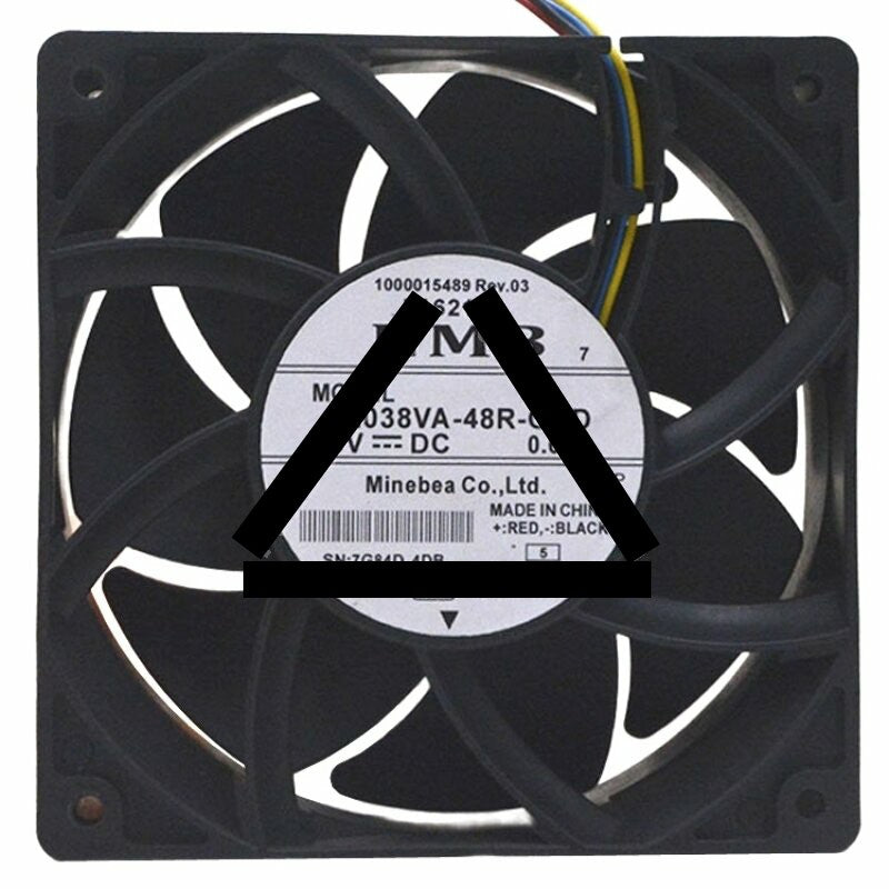 NMB 12038VA-48R-GUD DC 48V 0.60A 2 Wires / 3 Wires / 4 Wires Cooling Fan