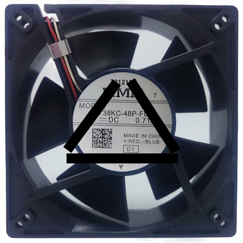 NMB 12738KC-48P-FU DC 48V 0.71A 3 Wires Axial Cooling Fan