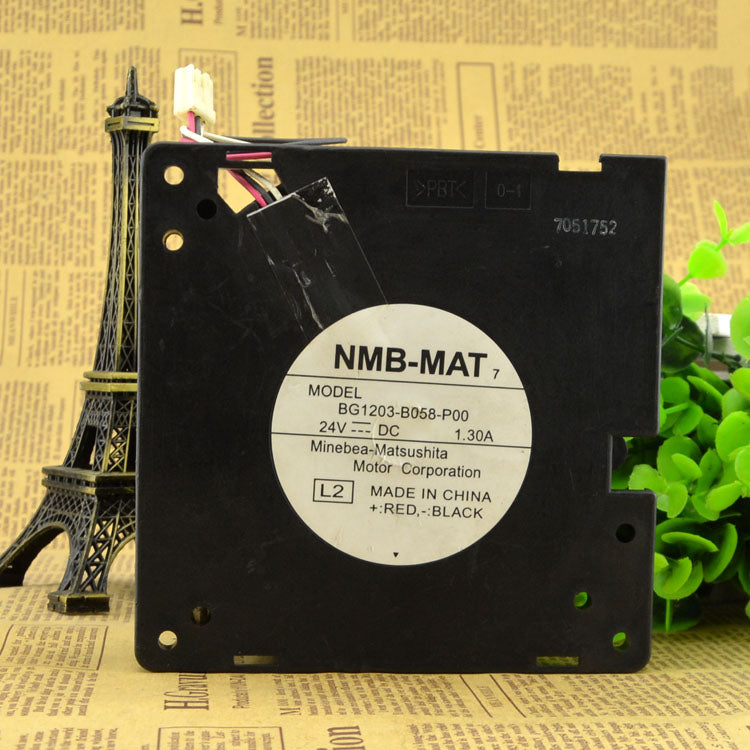 مروحة نفخ تبريد NMB 12CM 132 تيربو BG13-B058-P00 24V 1.30A