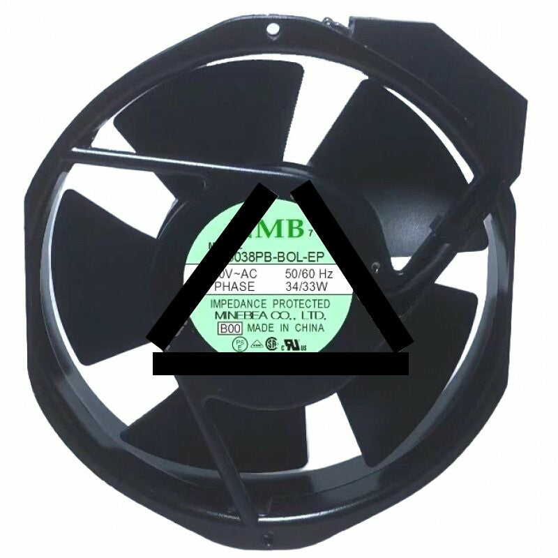 NMB 15038PB-BOL-EP AC 200V 34/33W Impedance Protected Axial Cooling Fan
