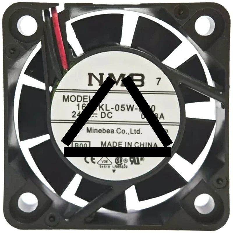 NMB 1604KL-05W-B50 DC 24V 0.08A 2 Wires Axial Cooling Fan