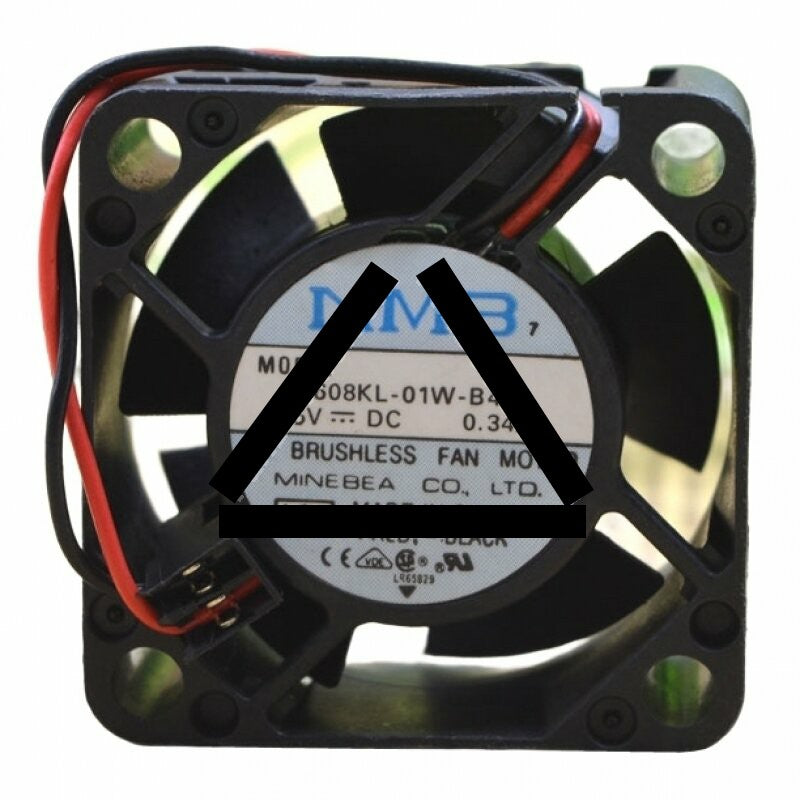 NMB 1608KL-01W-B40 DC 5V 0.34A 2 Wires Axial Cooling Fan