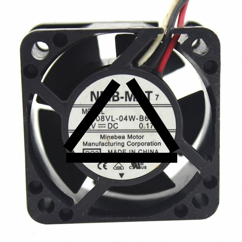 NMB 1608VL-04W-B69 DC 12V 0.17A 3 Wires Axial Cooling Fan