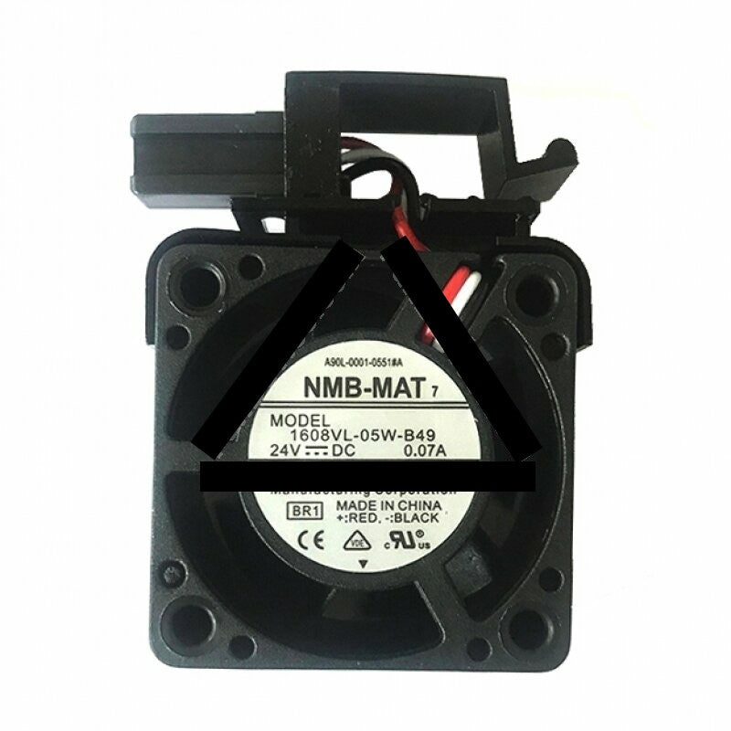 NMB 1608VL-05W-B49 A90L-0001-0551#A DC 24V 0.07A 3 Wires Axial Cooling Fan