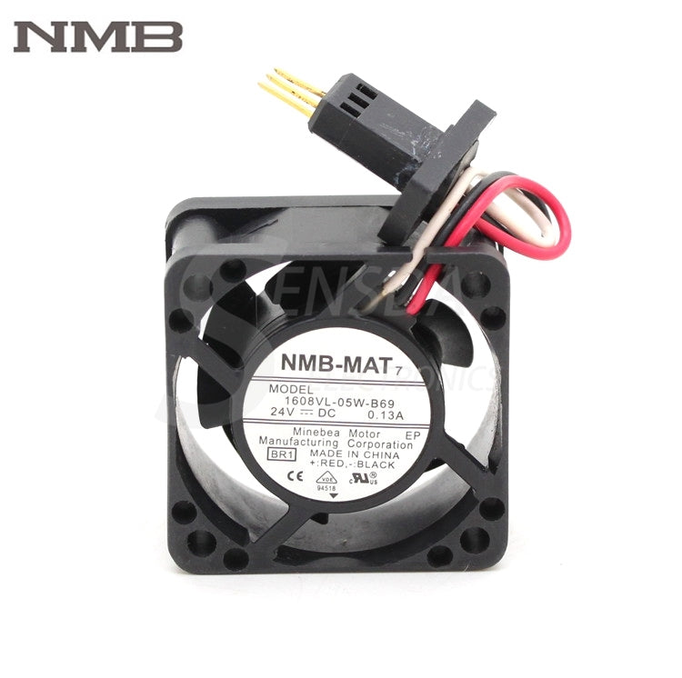 NMB 1608VL-05W-B69 24 فولت 40 40 ملم 3 أسلاك مراوح تبريد صناعية للحاسوب الشخصي ومقاومة للماء