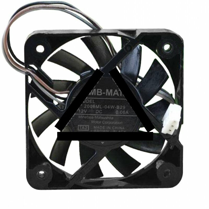 NMB 2006ML-04W-B29 DC 12V 0.06A 3 Wires Axial Cooling Fan