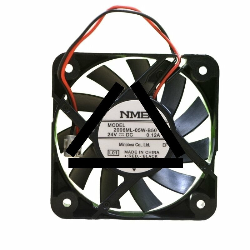 NMB 2006ML-05W-B50 DC 24V 0.12A 2 Wires Axial Cooling Fan