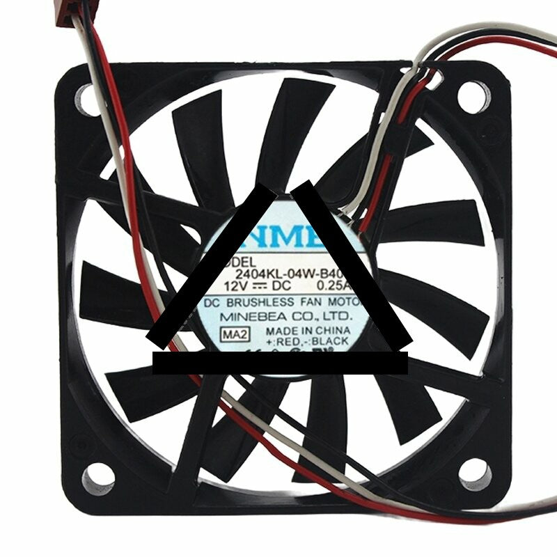 NMB 2404KL-04W-B40 DC 12V 0.25A 6010 Axial Brushless Cooling Fan