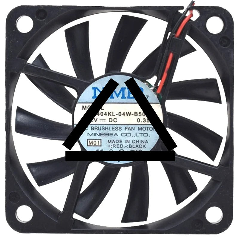 NMB 2404KL-04W-B50 12V 0.35A 2 Wires DC Brushless Cooling Fan