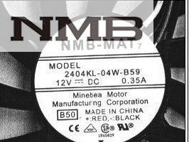 مروحة تبريد عاكس خادم NMB 2404KL-04W-B59 6010 60 مم 6 سم تيار مستمر 12 فولت 0.35 أمبير