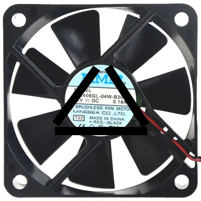 NMB 2406GL-04W-B30 12V 0.18A DC Brushless 2 Wires Axial Cooling Fan