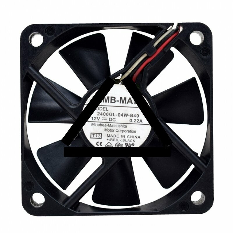 NMB 2406GL-04W-B49 DC 12V 0.22A 3 Wires Axial Cooling Fan