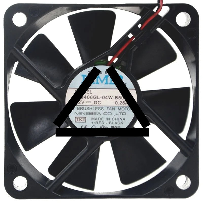 NMB 2406GL-04W-B50 12V 0.26A DC Brushless 2 Wires Axial Cooling Fan