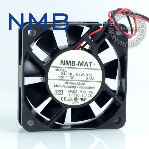 مروحة تبريد بمحمل كروي NMB 2406KL-04W-B10 12V 0.06A