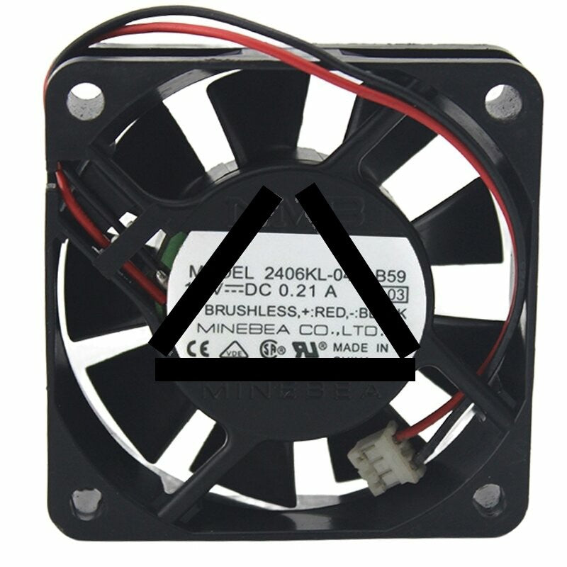 NMB 2406KL-04W-B59 12V 0.21A 6015 Axial DC Brushless Cooling Fan