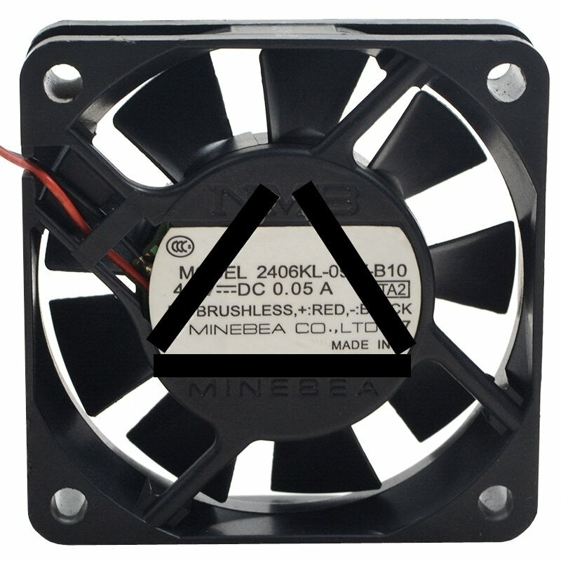 NMB 2406KL-09W-B10 DC 42V 0.05A 2 Wires Axial Cooling Fan