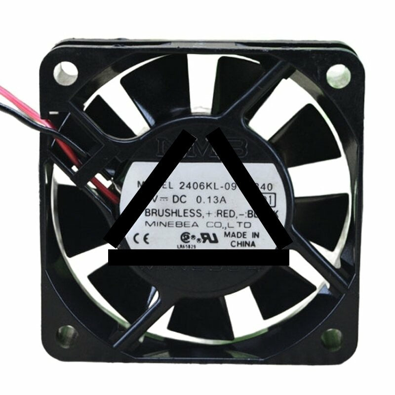 NMB 2406KL-09W-B40 DC 14V 0.13A 2 Wires Axial Cooling Fan
