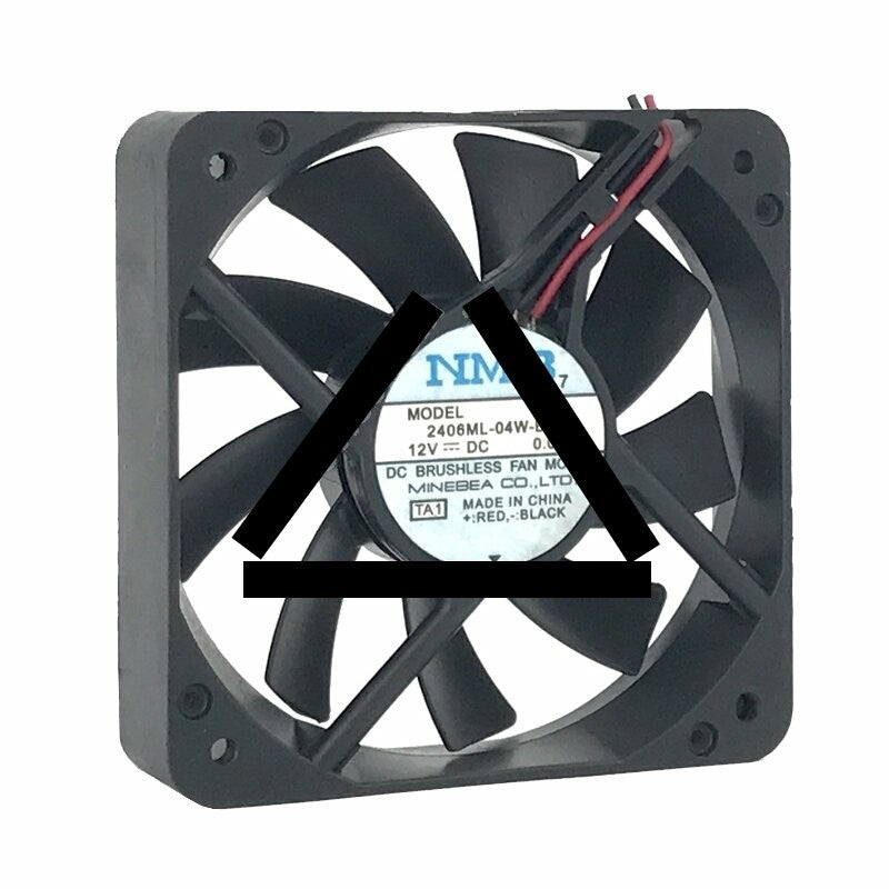 NMB 2406ML-04W-B20 DC 12V 0.072A 2 Wires Axial Cooling Fan
