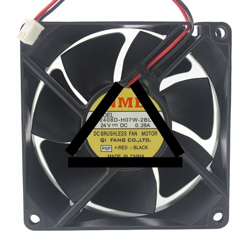 NMB 2408D-H07W-2BL DC 24V 0.28A 8025 Axial Brushless Cooling Fan