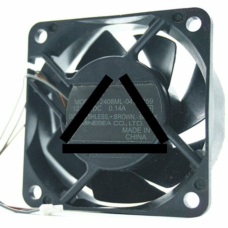 NMB 2408ML-04W-B59 DC 12V 0.14A 3 Wires Axial Cooling Fan