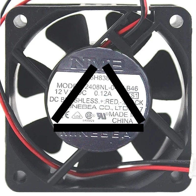 NMB 2408NL-04W-B46 12V 0.12A DC Brushless 2 / 3 Wires Cooling Fan