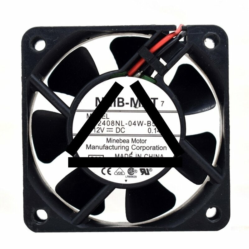 NMB 2408NL-04W-B50 DC 12V 0.14A 2 Wires Axial Cooling Fan