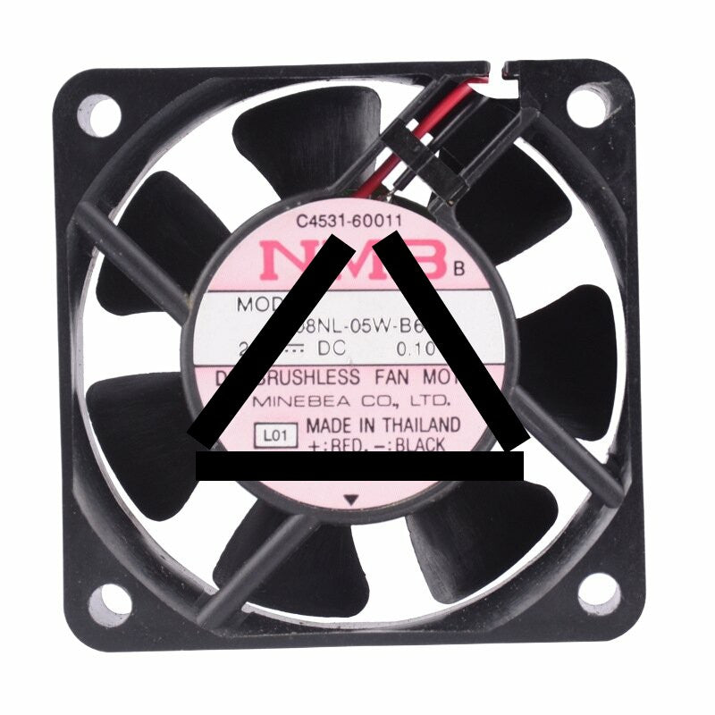 NMB 2408NL-05W-B60 DC 24V 0.10A 6020 Axial Brushless Cooling Fan