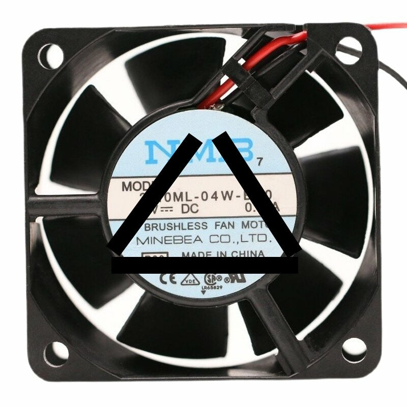 NMB 2410ML-04W-B10 DC 12V 0.10A 6025 Axial Brushless Cooling Fan