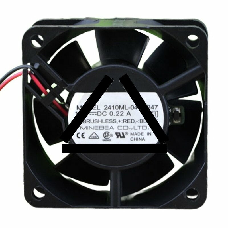NMB 2410ML-04W-B47 DC 12V 0.22A 2 Wires Axial Cooling Fan
