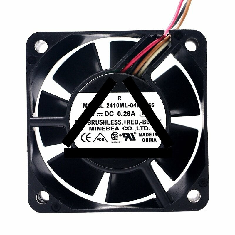 NMB 2410ML-04W-B56 DC 12V 0.26A 6025 Axial Brushless Cooling Fan