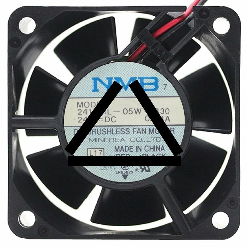 NMB 2410ML-05W-B30 24V 0.08A 2 Wires 6025 DC Brushless Axial Fan