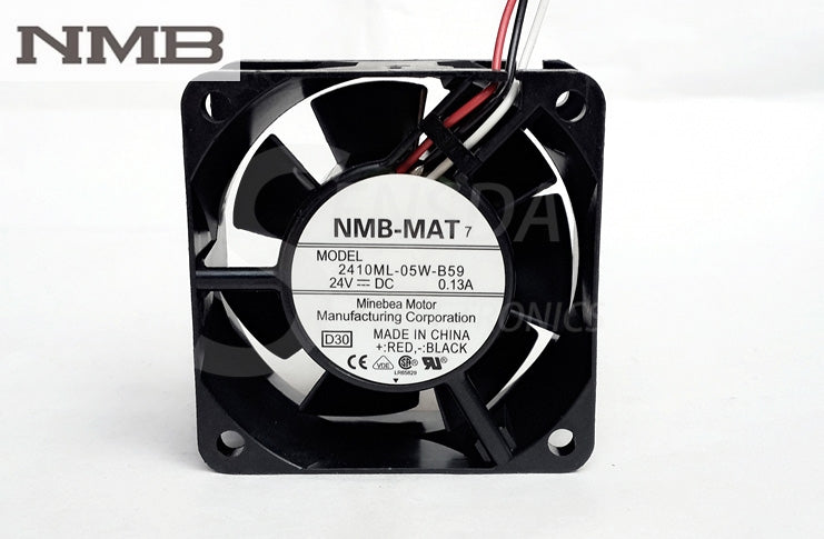 NMB 2410ML-05W-B59 DC 24V 0.13A 6025 60x60x25mm 6cm 60mm server inverter axial cooler blower cooling fans