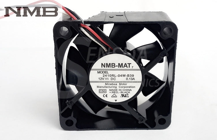 NMB 2410RL-04W-B39 مروحة تبريد محورية عاكسة للخادم 6 سم 6025 60 مم تيار مستمر 12 فولت 0.13 أمبير