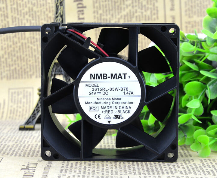مروحة تيار مستمر NMB 24VDC 92*92*38.4MM 7200RPM 615RL-05W-B70-E00