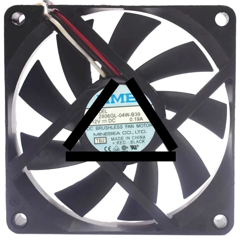 NMB 2806GL-04W-B39 12V 0.19A DC Brushless 3 Wires Axial Cooling Fan