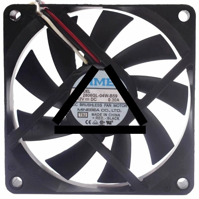 NMB 2806GL-04W-B59 DC 12V 0.30A 2 Wires / 3 Wires Axial Cooling Fan