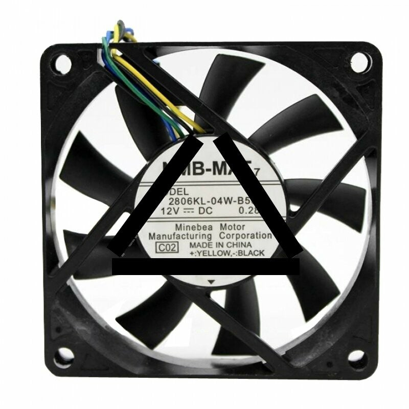 NMB 2806KL-04W-B56 DC 12V 0.28A 4 Wires Axial Cooling Fan