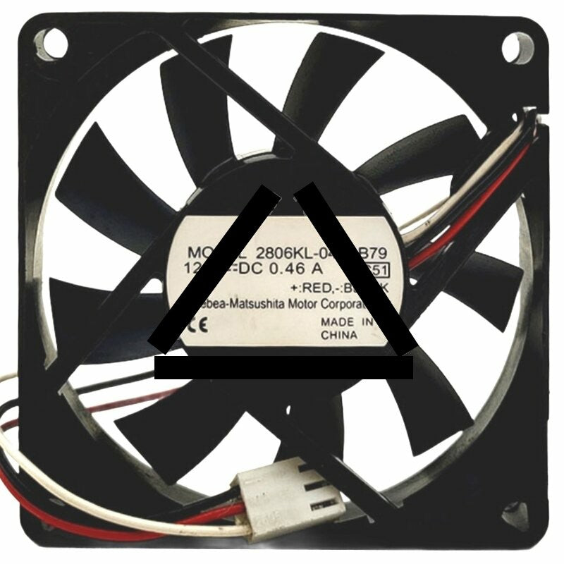 NMB 2806KL-04W-B79 DC 12V 0.46A 3 Wires Axial Cooling Fan