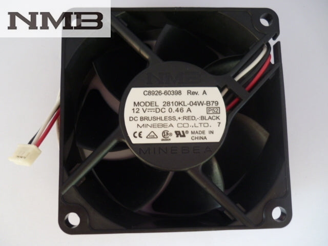 NMB 2810KL-04W-B79 7025 مروحة تبريد لخادم عاكس حالة الكمبيوتر 7 سم 70X70X25MM تيار مستمر 12V 0.46A
