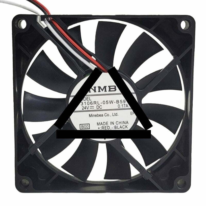 NMB 3106RL-05W-B59 DC 24V 0.17A 8015 Axial Cooling Fan