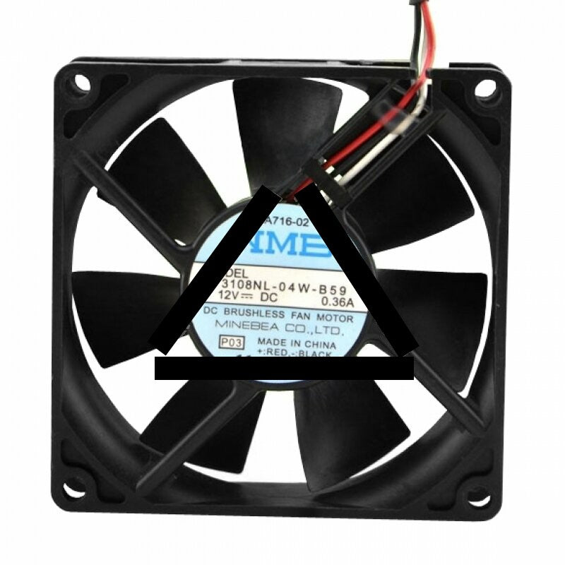 NMB 3108NL-04W-B59 DC 12V 0.36A 2 Wires / 3 Wires Axial Cooling Fan
