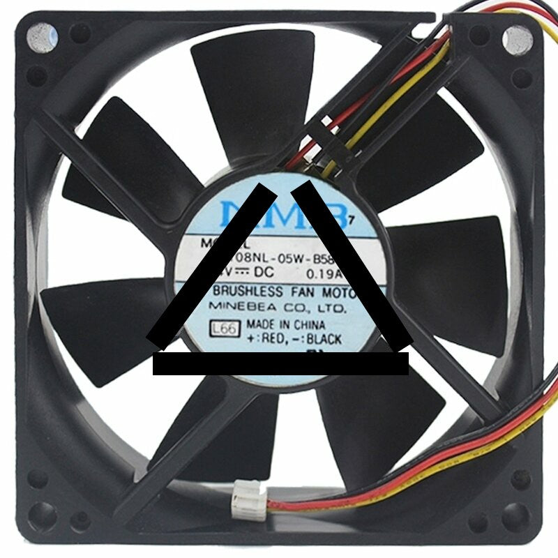 NMB 3108NL-05W-B58 DC 24V 0.19A 3 Wires Brushless Axial Cooling Fan