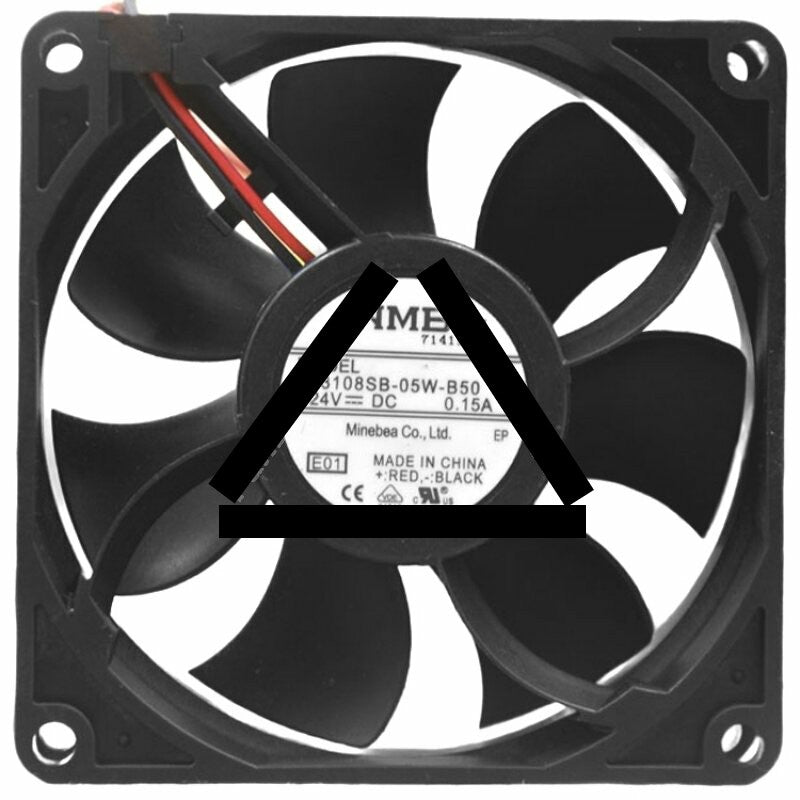 NMB 3108SB-05W-B50 DC 24V 0.15A 2 Wires Axial Cooling Fan