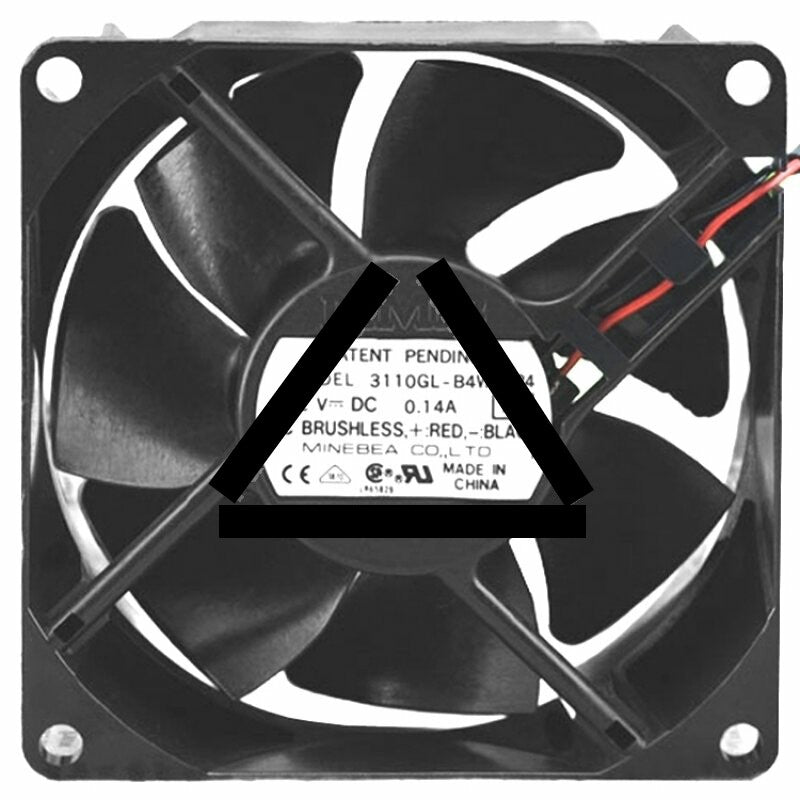 NMB 3110GL-B4W-B24 DC 12V 0.14A 2 Wires Brushless Axial Cooling Fan