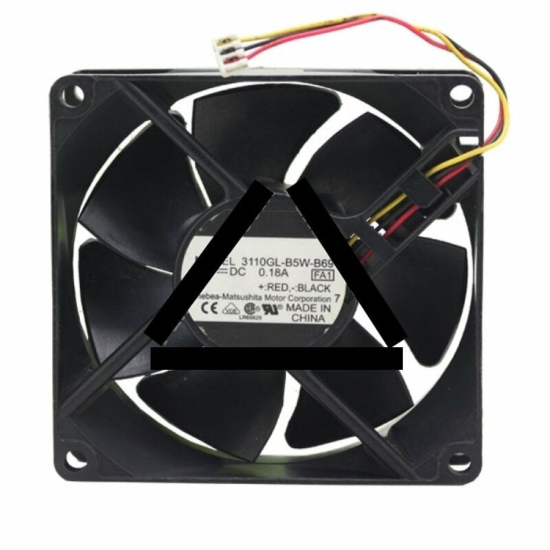 NMB 3110GL-B5W-B69 DC 24V 0.18A 2 Wires / 3 Wires Axial Cooling Fan