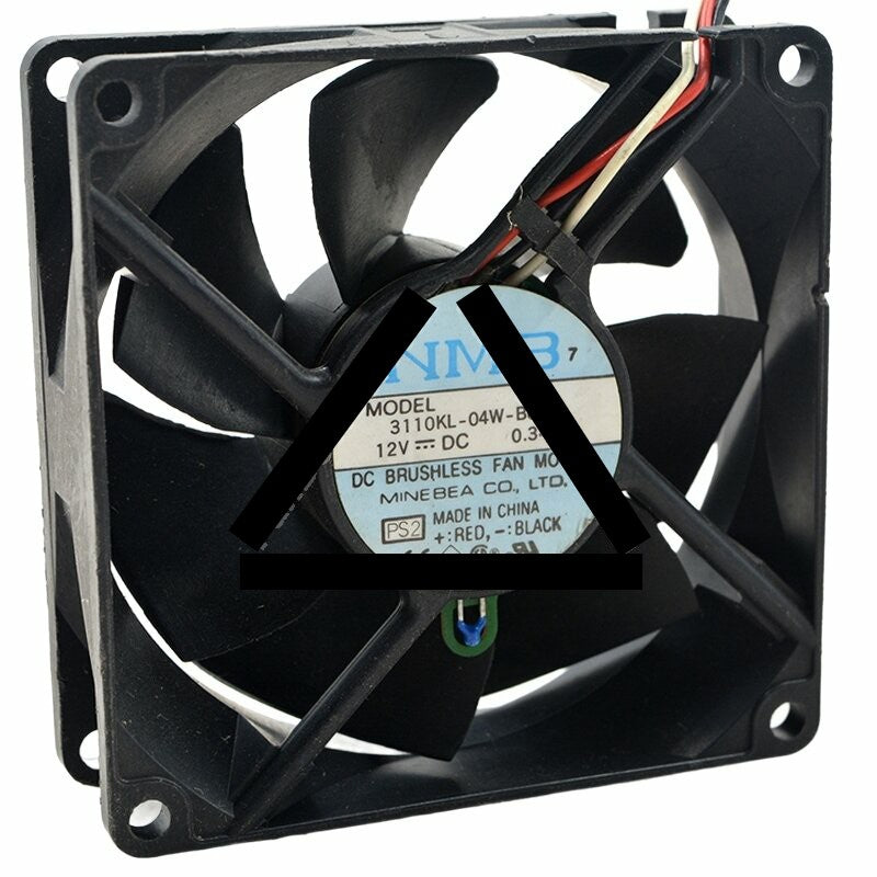 NMB 3110KL-04W-B66 DC 12V 0.34A 8025 Axial Brushless Cooling Fan