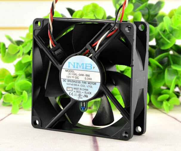 NMB 3110KL-04W-B66 DC12V 0.34A Double ball bearing fan