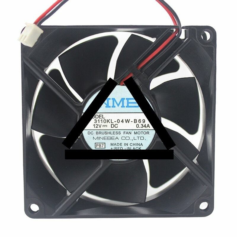 NMB 3110KL-04W-B69 DC 12V 0.34A 8025 Axial Brushless Cooling Fan