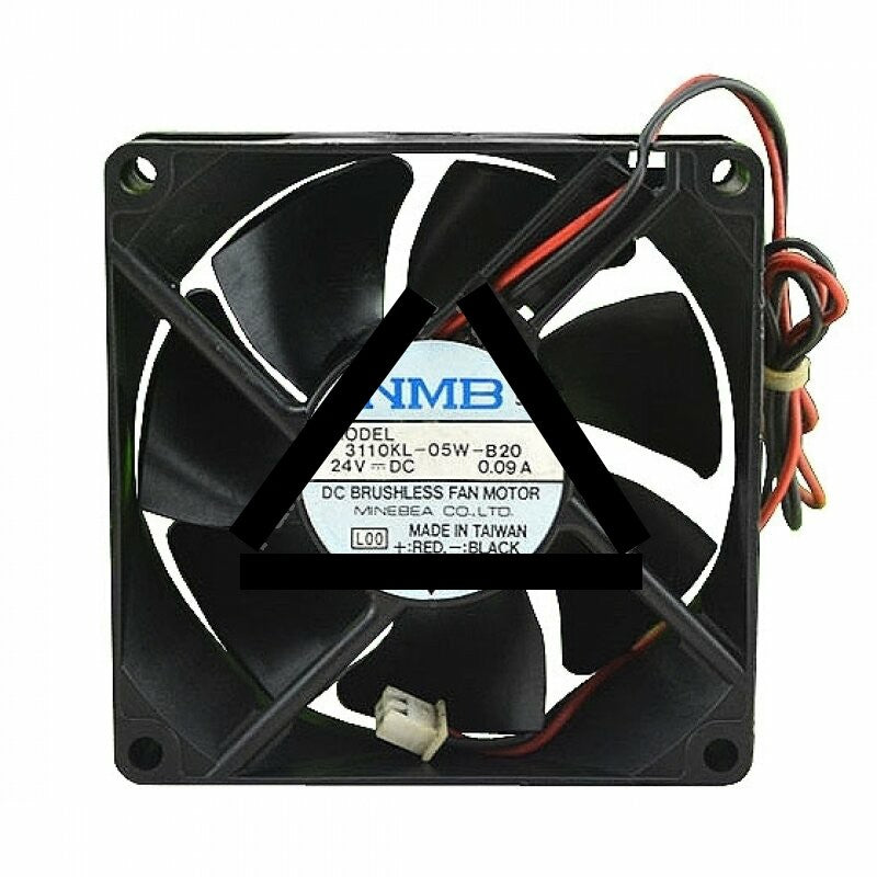 NMB 3110KL-05W-B20 DC 24V 0.09A 2 Wires Axial Cooling Fan
