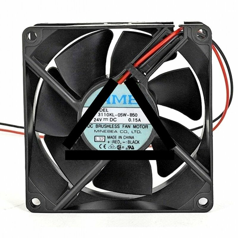 NMB 3110KL-05W-B50 DC 24V 0.15A 2 Wires Axial Cooling Fan